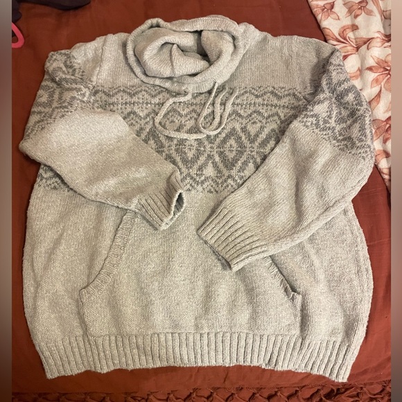 LL Bean Grey Turtle Neck Sweater - Picture 2 of 8